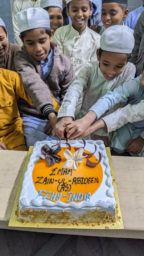 Hyderabad, India - Participating in Mobile Food Rescue Program by Distributing Hot Meals & Blessed Cake to Local Community's Madrasa/School Children