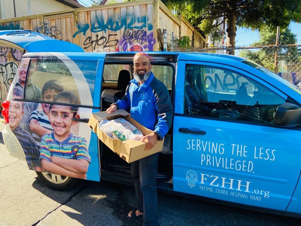 Vancouver, Canada - Honoring Holy Wiladat (Birthday) of Sultan al Awliya Fard Alam Shahe Kul Mawlana Shaykh Shah Bahauddin Naqshband Uwaisi al Bukhari ق ع Hasani Husseini by Distributing Fresh Meat & Produce to Community's Low-Income Senior Homes