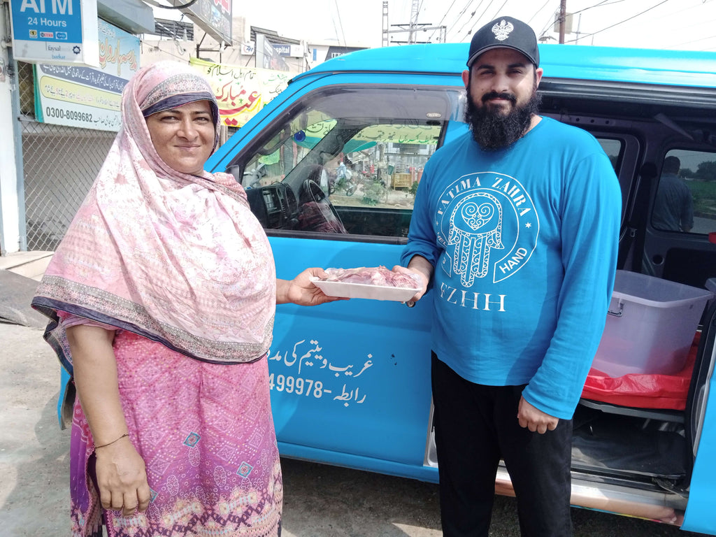 Pakistan - Honoring Holy Eid al-Adha by Processing, Packaging & Distributing Holy Meat of 50+ Holy Qurbans to Community's 500+ Orphans, Homeless & Less Privileged People - Day 2 of 2