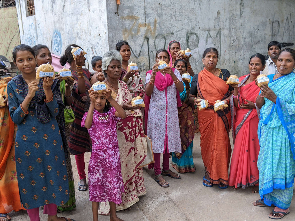 Hyderabad, India - Participating in Mobile Food Rescue Program by Distributing Hot Meals to Local Community's Less Privileged Families, Seniors & Children