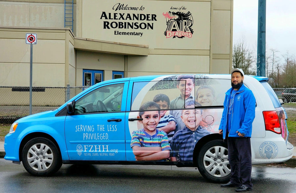 Vancouver, Canada - Participating in Mobile Food Rescue Program by Rescuing & Distributing 1500+ lbs. of Essential Breakfast & Lunch Foods for Local Community's School Serving 550+ Less Privileged Children