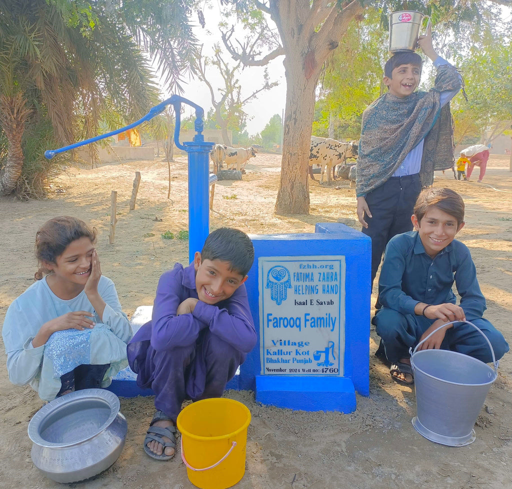 Punjab, Pakistan – Farooq Family – FZHH Water Well# 4760