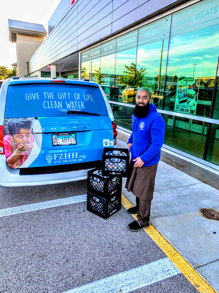 Chicago, Illinois - Honoring the Holy Shahadat (Witnessing) of Amer l-Mumineen Sayyidina Umar al-Farouq ع & Holy Wiladat (Birthday) of Mawlana Khas Muhammad Shirwani ق ع by Rescuing 15 Cases/600+ Drinking Water Bottles for Community's Drinking Water Needs