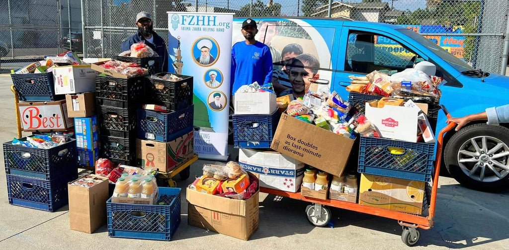 Los Angeles, California - Participating in Mobile Food Rescue Program by Rescuing & Distributing 1100+ lbs. of Fresh Meats, Cheeses & Essential Groceries to Local Community's Breadline Serving Less Privileged Families