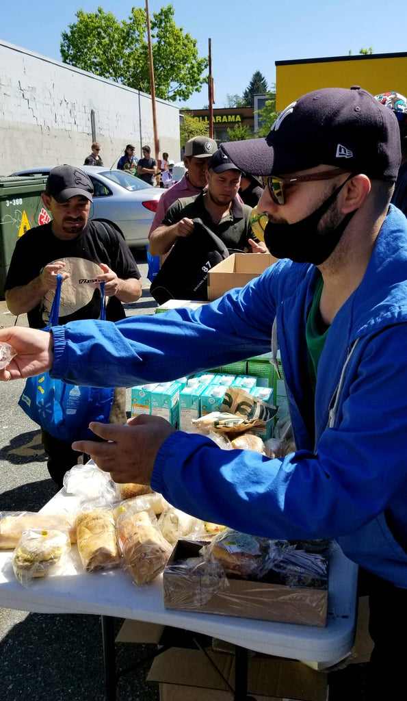 Vancouver, Canada - Participating in Mobile Food Rescue Program by Rescuing & Distributing Essential Groceries & Serving Hot Meals & Snacks to Local Community's Less Privileged People