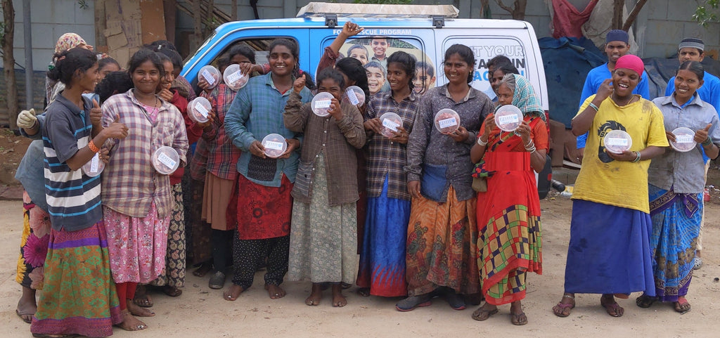 Hyderabad, India - Participating in Holy Qurbani Program & Mobile Food Rescue Program by Processing, Packaging & Distributing Holy Qurbani Meat from 8 Holy Qurbans to Beloved Orphans, Madrasas/Schools, Homeless & Less Privileged Families