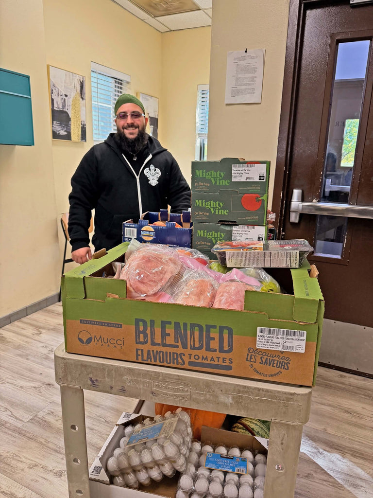 Chicago, Illinois - Participating in Our Mobile Food Rescue Program by Rescuing & Distributing 190+ lbs. of Eggs, Meats, Fresh Fruits & Vegetables to Local Community's Homeless Shelters Serving Less Privileged People