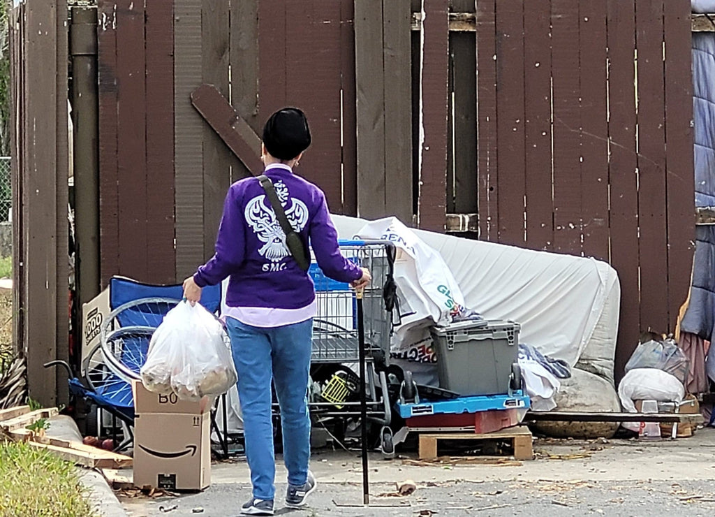 Orlando, Florida - Participating in Mobile Food Rescue Program by Distributing Homemade Meals, Packaged Meals, & Essential Personal Hygiene Items to Local Community's Homeless Camp