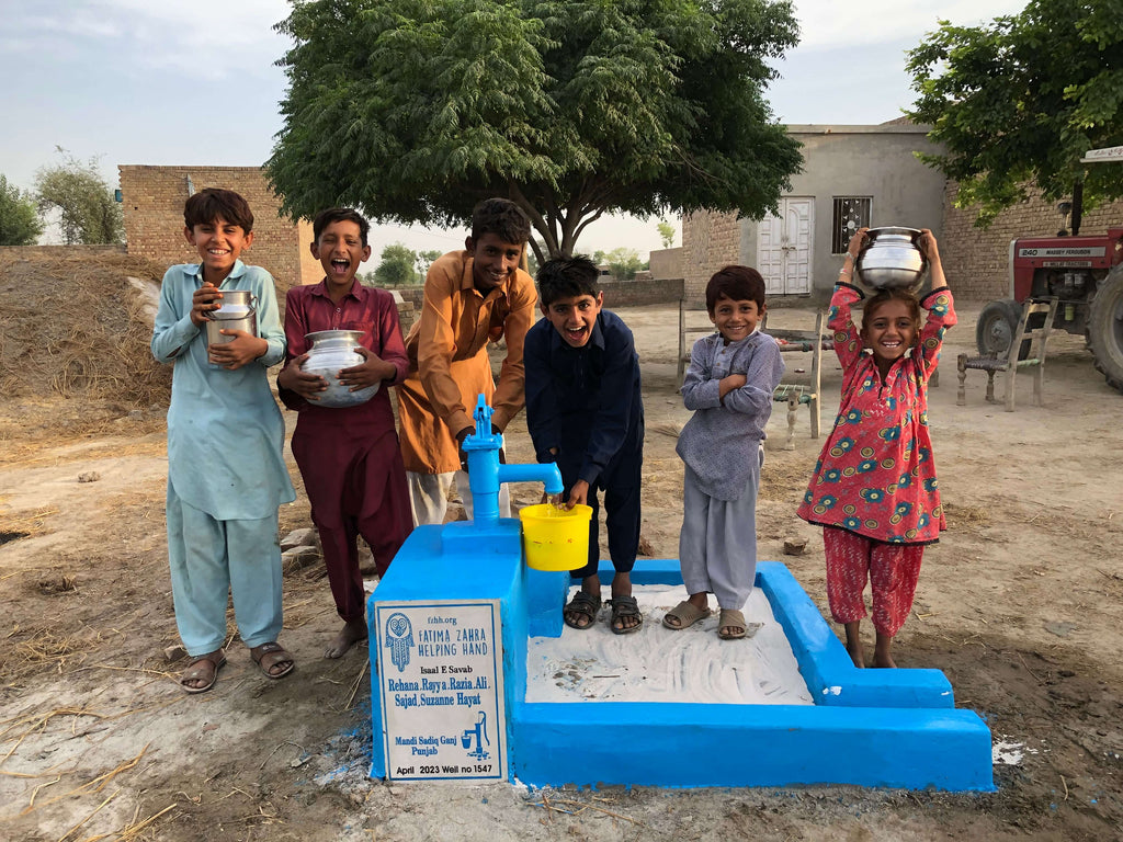 Punjab, Pakistan – Rehana, Rayya, Razia, Ali, Sajad, Suzanne Hayat – FZHH Water Well# 1547