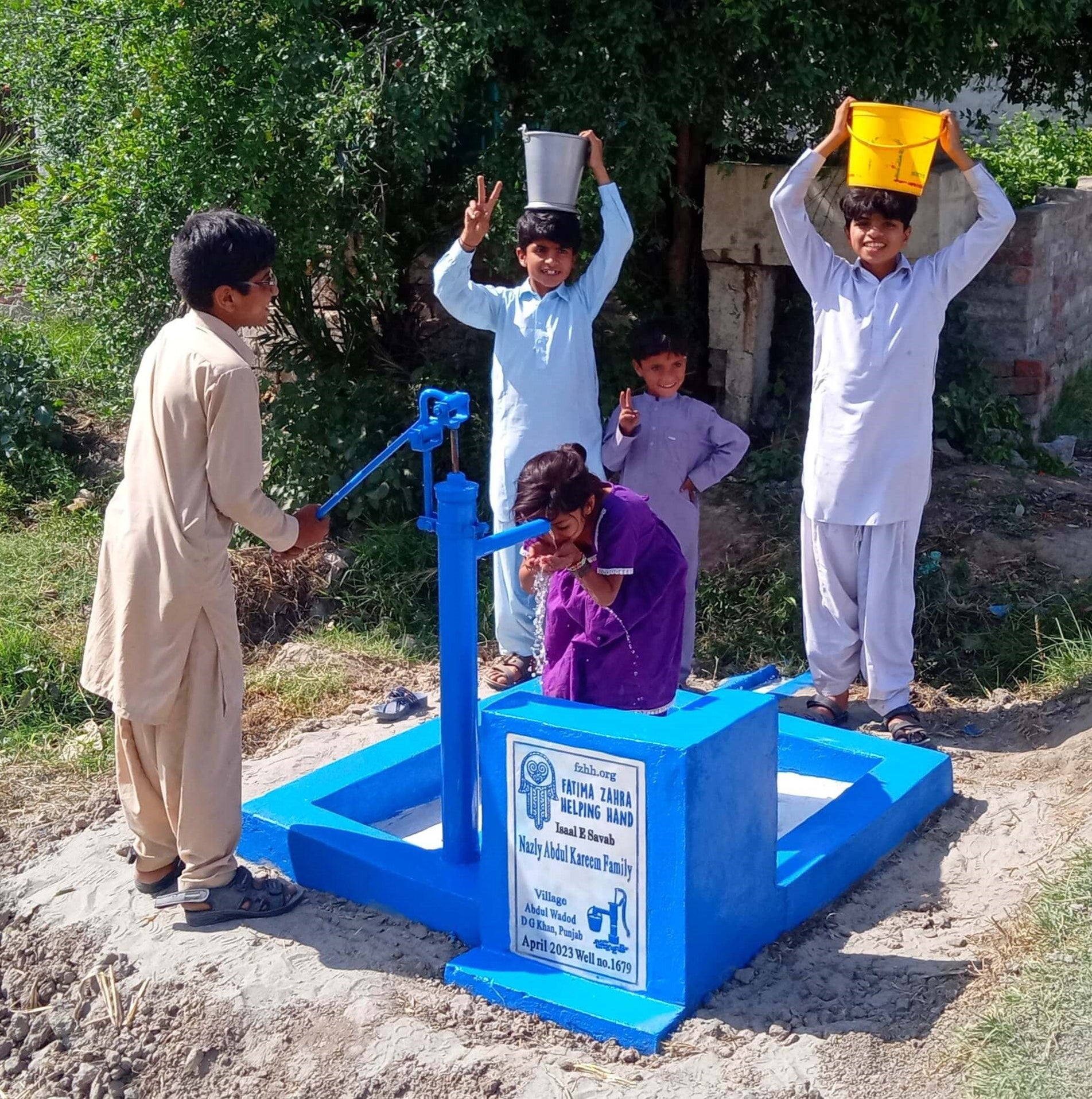 Punjab, Pakistan – Nazly Abdul Kareem Family – FZHH Water Well# 1679 ...