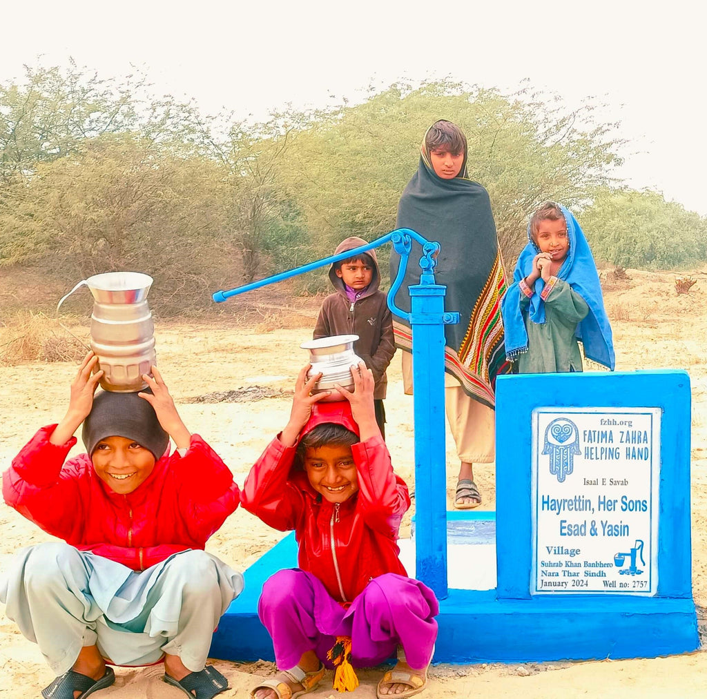 Sindh, Pakistan – Hayrettin, Her Sons Esad & Yasin – FZHH Water Well# 2757