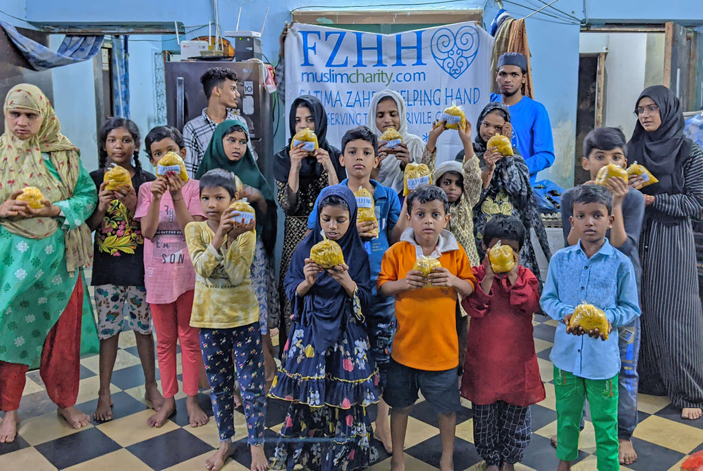 Hyderabad, India - Participating in Mobile Food Rescue Program & Orphan Support Program by Distributing Hot Meals to Beloved Orphans, Madrasa Students, Homeless & Less Privileged Families