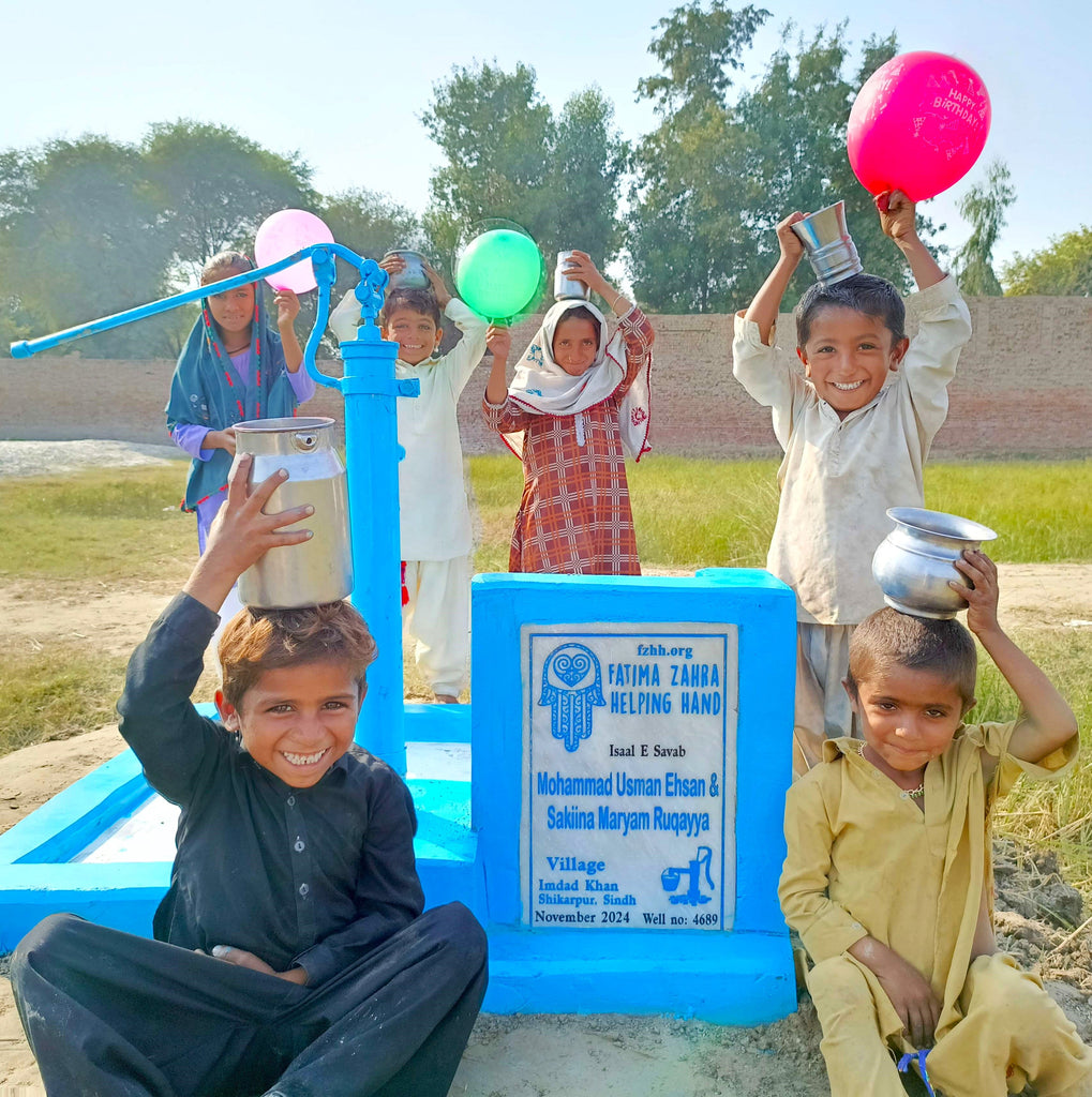 Sindh, Pakistan – Mohammad Usman Ehsan & Sakiina Maryam Ruqayya – FZHH Water Well# 4689