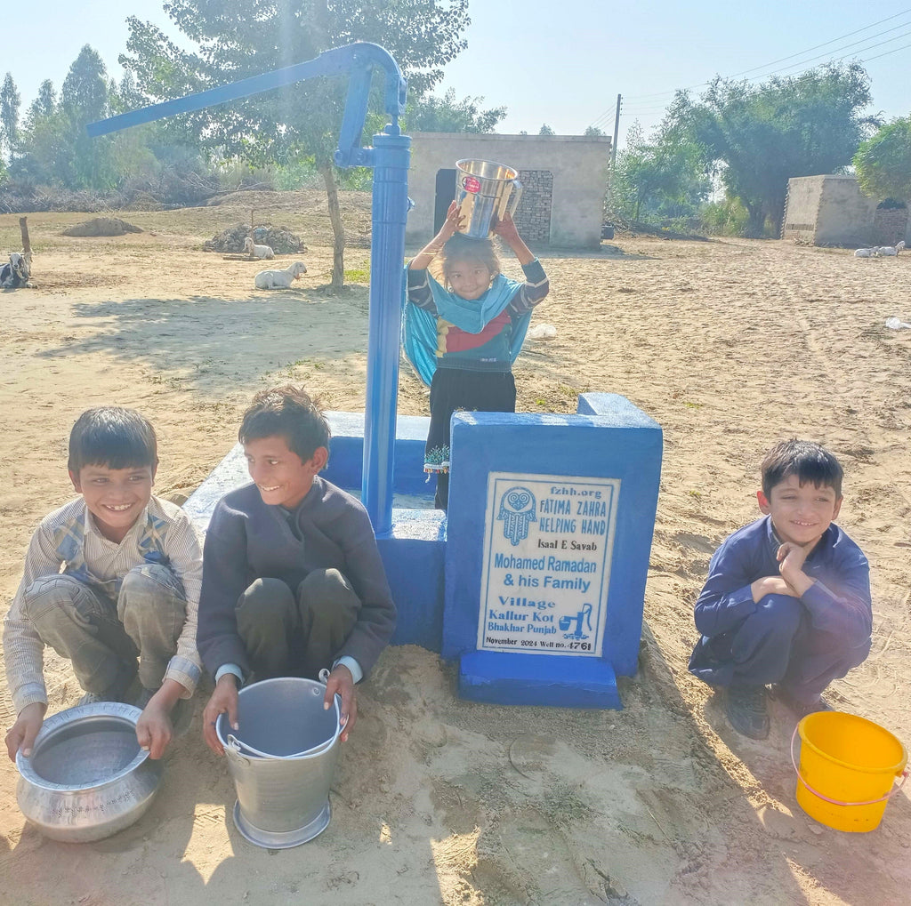 Punjab, Pakistan – Mohamed Ramadan & his Family – FZHH Water Well# 4761