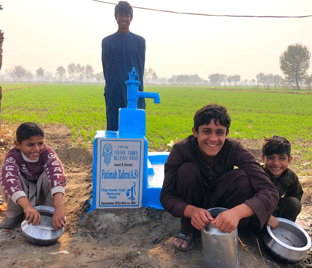 Punjab, Pakistan – Fatimah Zahra (A.S) – FZHH Water Well# 4887 Order no 52144