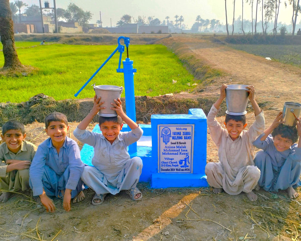 Punjab, Pakistan – Anissa Malak Mohamad Issa Mohamad Rezai – FZHH Water Well# 4926 Order no 37204