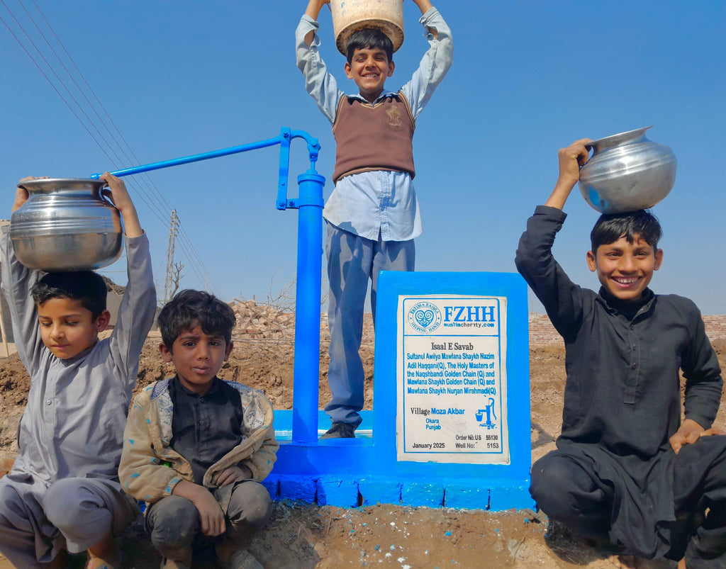 Punjab, Pakistan – Sultanul Awilya Mawlana Shaykh Nazim Adil Haqqani (Q), The Holy Masters of the Naqshbandi Golden Chain (Q) and Mawlana Shaykh Nurjan Mirahmadi (Q) – US Order no. 55130 - Well no. 5153