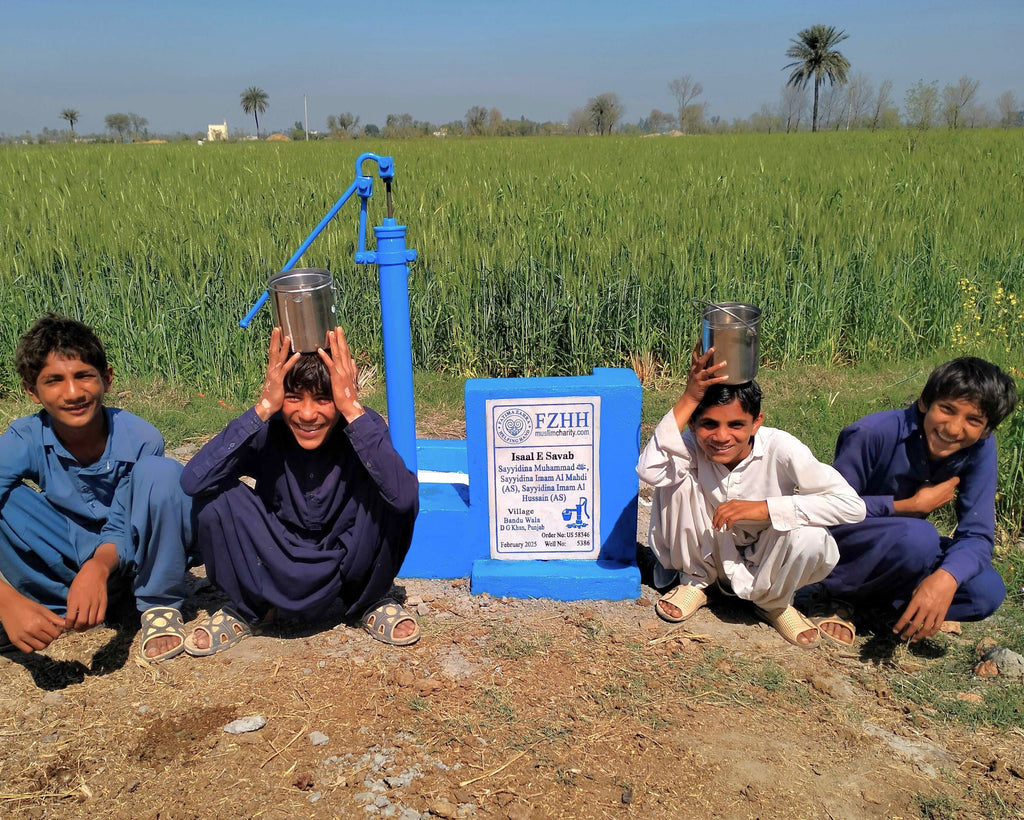 Punjab, Pakistan – Sayyidina Muhammad ﷺ, Sayyidina Imam Al Mahdi (AS), Sayyidina Imam Al Hussain (AS) – US Order no. 58346 - Well no. 5386