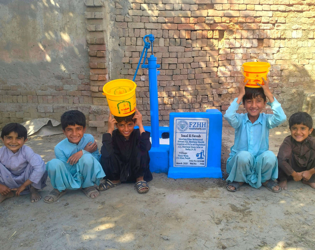 Punjab, Pakistan – Mawlana Khas Muhammad Sirwani (Q), Mawlana Shaykh Abdullah al-Fa’iz ad-Daghestani (Q), Mawlana Imam Jafar as Sadiq (A.S) – CA Order no. 41604 - Well no. 5466