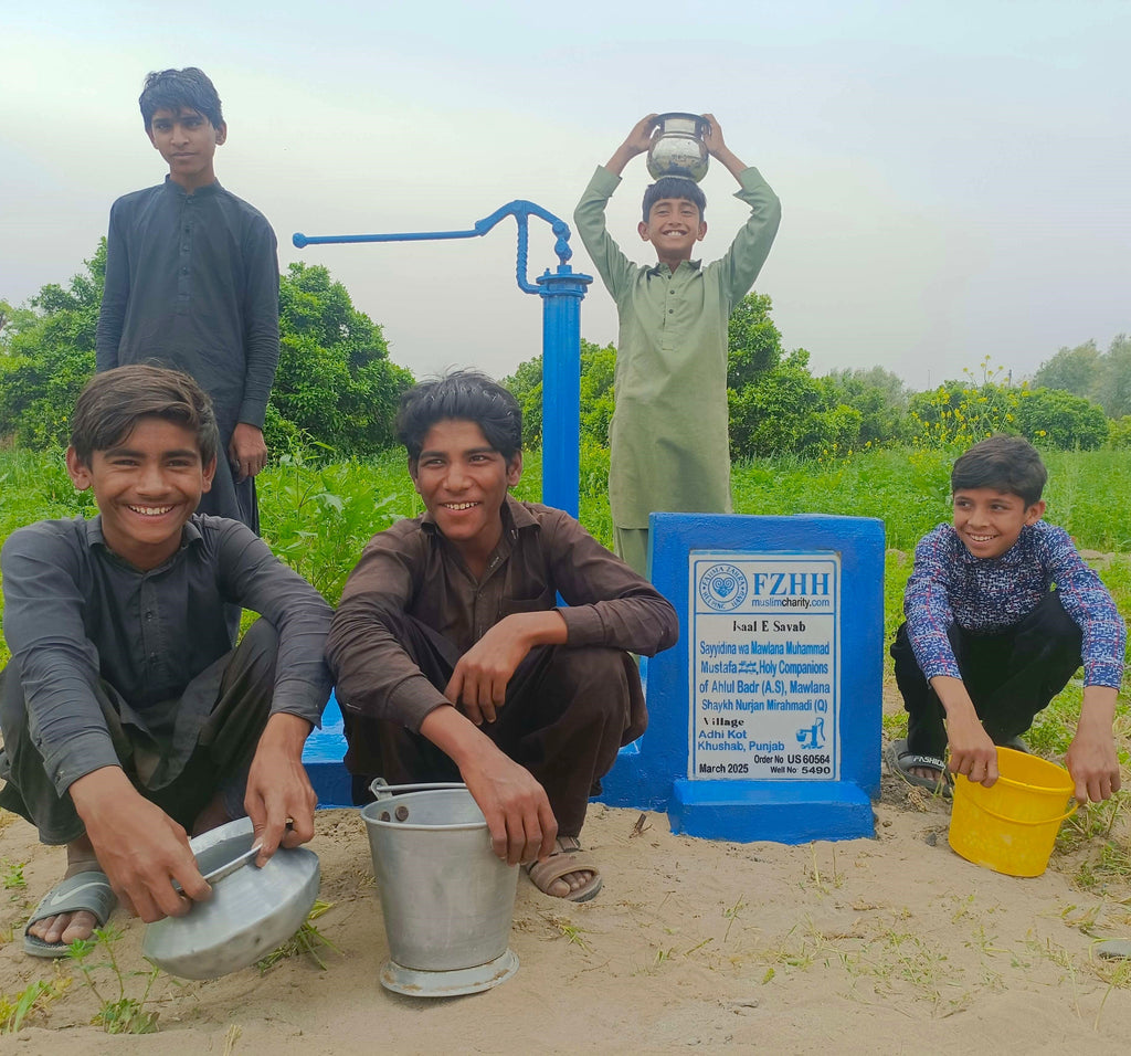 Punjab, Pakistan – Sayyidina wa Mawlana Muhammad Mustafa ﷺ, Holy Companions of Ahlul Badr (A.S), Mawlana Shaykh Nurjan Mirahmadi (Q) – US Order no. 60564 - Well no. 5490