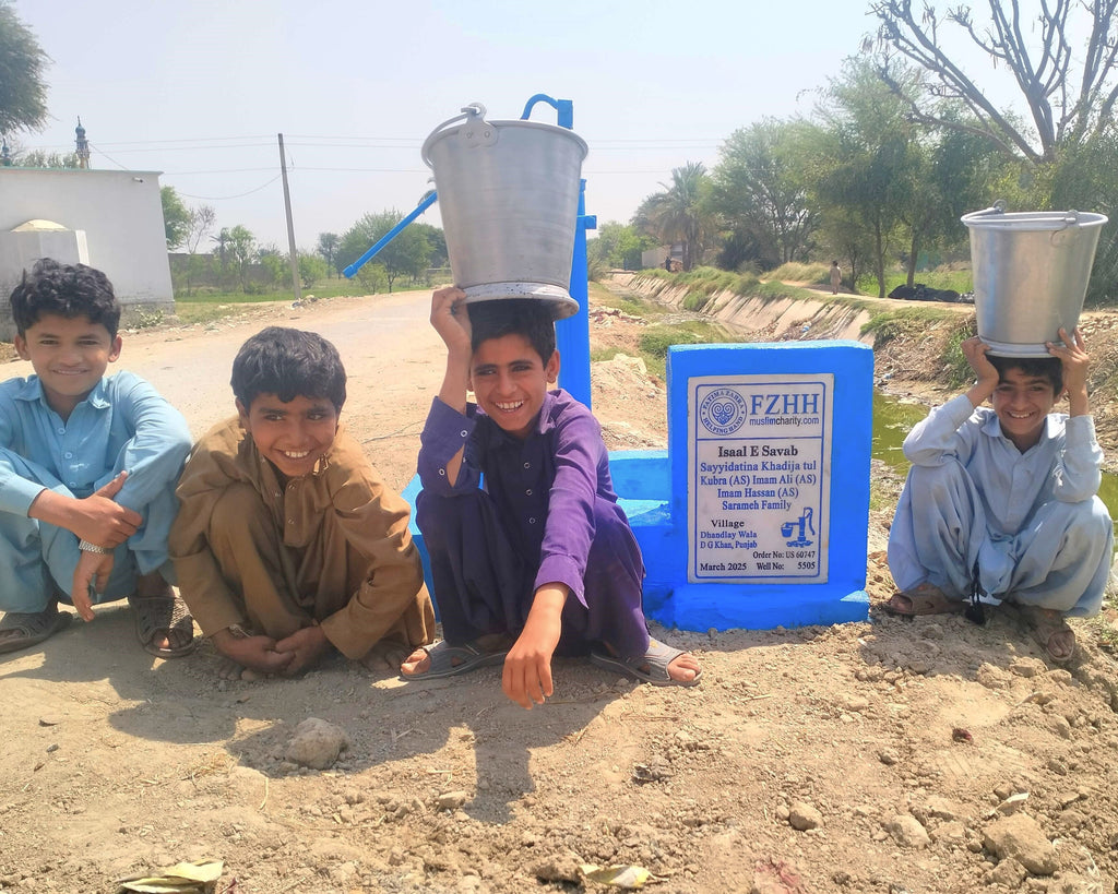 Punjab, Pakistan – Sayyidatina Khadija tul Kubra (AS) Imam Ali (AS) Imam Hassan (AS) Sarameh family – US Order no. 60747 - Well no. 5505