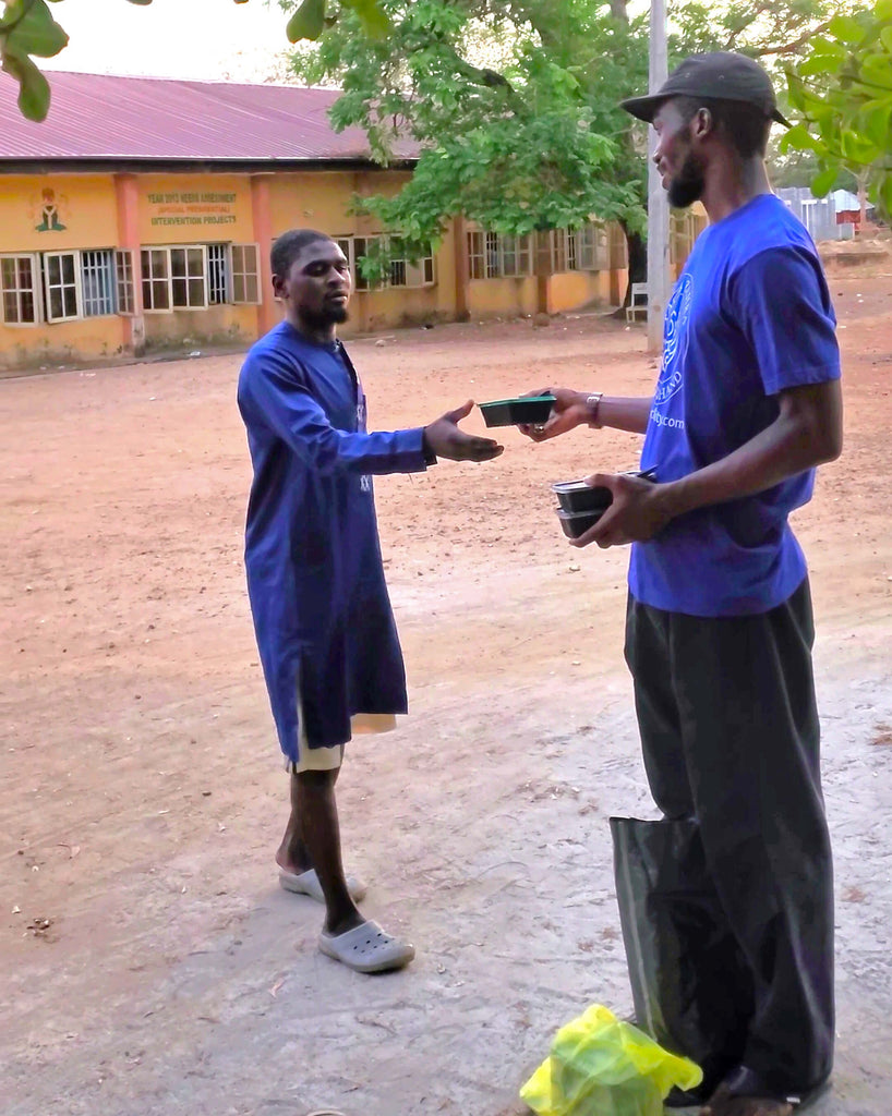 Nassarawa, Nigeria - Participating in our Mobile Food Rescue Program by Preparing, Packaging & Distributing Hot Homemade Meals to 25+ Less Privileged Students