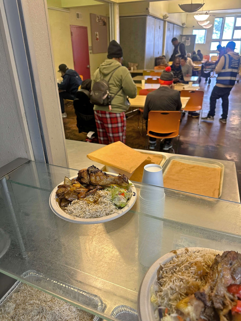 Oakland, California - Participating in Mobile Food Rescue Program by Preparing, Serving & Distributing 350+ Freshly Cooked Hot Meals with Salads, Fruits & Drinks to Local Community's Homeless & Less Privileged People
