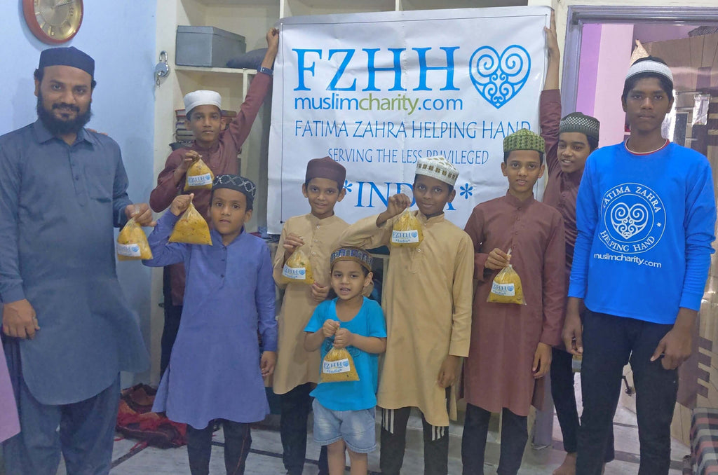 Hyderabad, India - Participating in Our Mobile Food Rescue Program by Preparing, Packaging & Distributing Hot Homemade Meals to 150+ Less Privileged Children, Adults & Madrasa Students