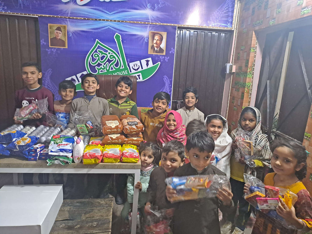 Lahore, Pakistan - Participating in Orphan Support Program & Mobile Food Rescue Program by Distributing Monthly Ration to Local Community's Orphanage Serving Beloved Orphans & Less Privileged Children