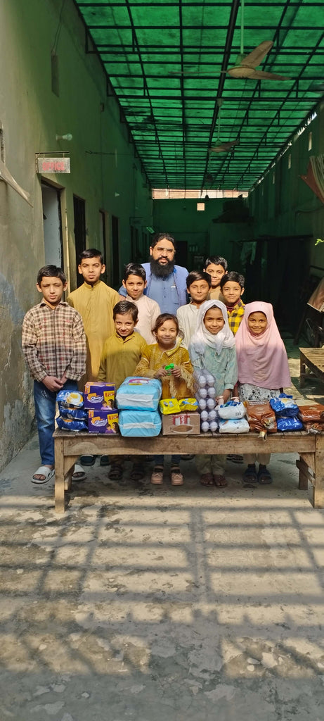 Lahore, Pakistan - Participating in Orphan Support Program & Mobile Food Rescue Program by Distributing Monthly Ration to Local Community's Orphanage Serving Beloved Orphans & Less Privileged Children