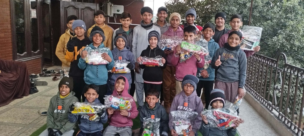 Lahore, Pakistan - Participating in Orphan Support Program by Distributing Brand New Warm Winter Clothes & Goodie Bags Filled with Gifts, Snacks & Candies to 20+ Beloved Orphans at Local Community's Orphanage