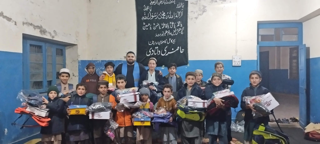 Lahore, Pakistan - Participating in Orphan Support Program by Distributing Brand New School Bags, Warm Winter Clothes, Socks, Shoes & Goodie Bags Filled with Gifts and Serving Blessed Dinner to Beloved Orphans at Local Community's Orphanage