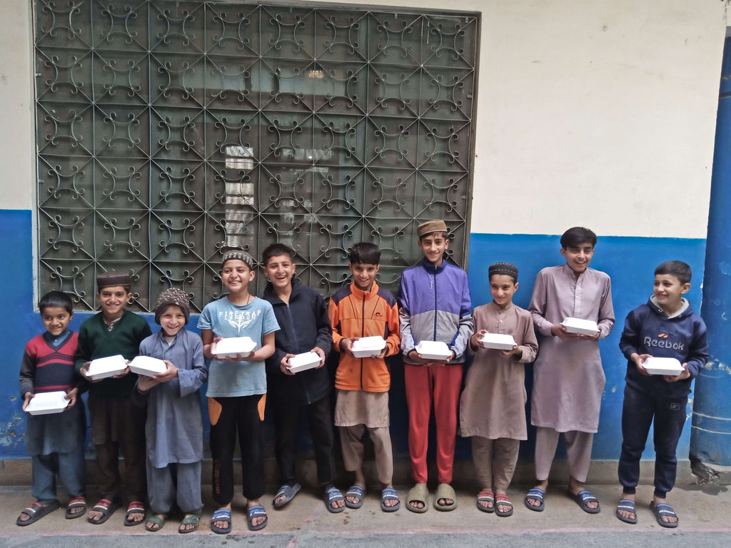 Lahore, Pakistan - Participating in Orphan Support Program & Mobile Food Rescue Program by Distributing Traditional Sweet Rice Boxes to Local Community's Orphanage Serving Beloved Orphans & Less Privileged People