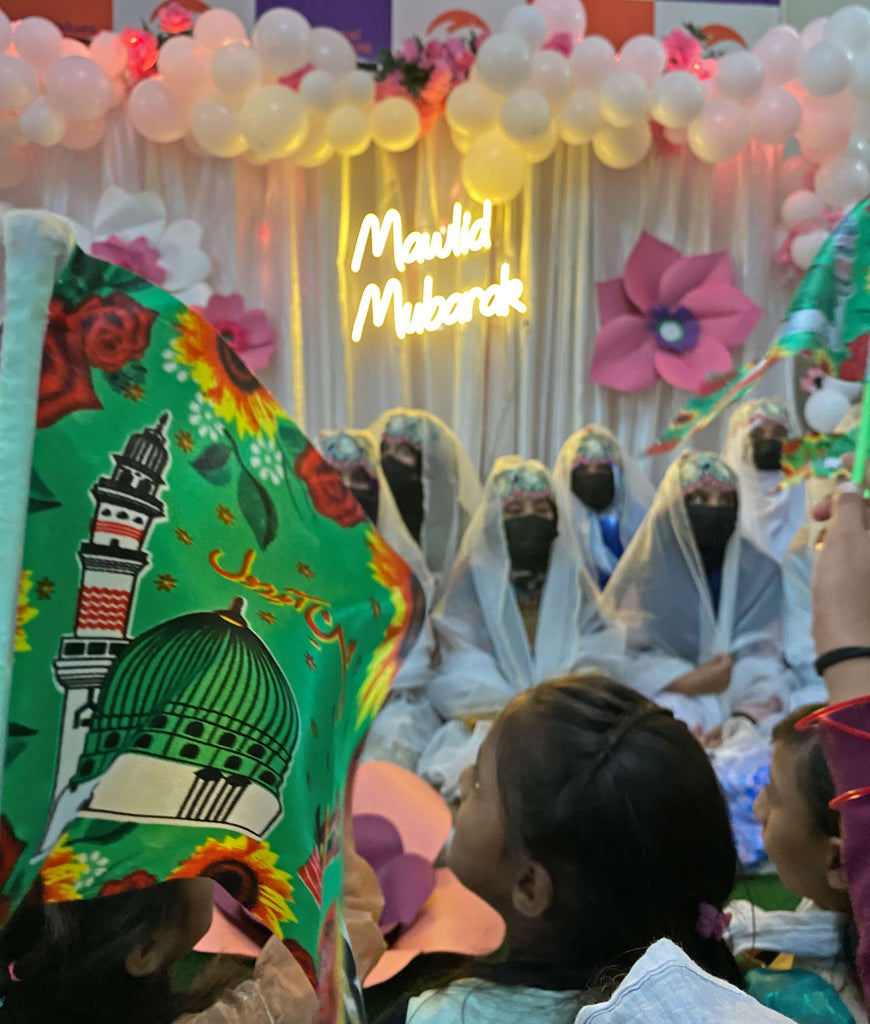 Lahore, Pakistan - Participating in Orphan Support & Mawlid Support Programs by Celebrating Mawlid an Nabi ﷺ, Serving Blessed Meals & Distributing Blessed Gifts to Beloved Orphan Girls