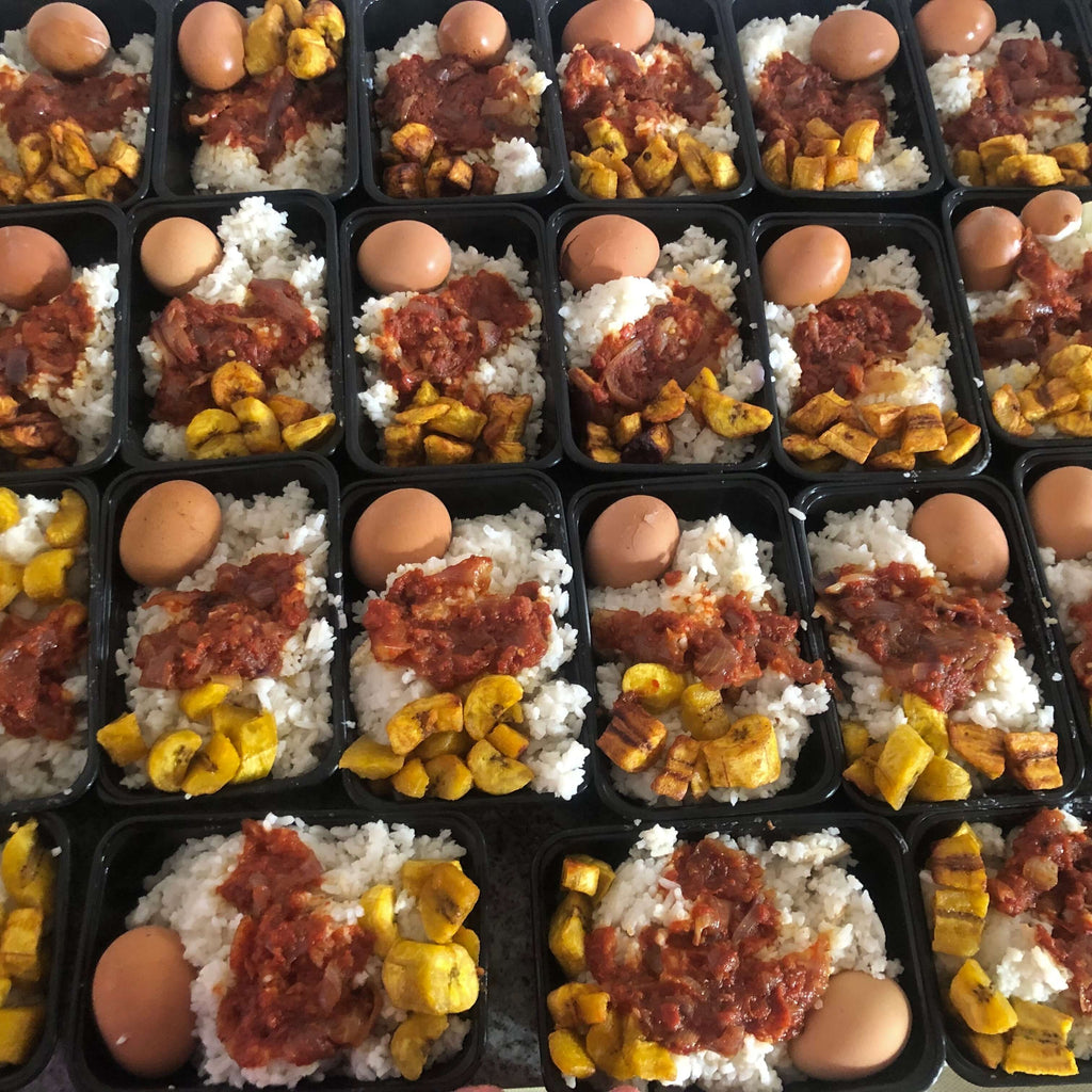 Abuja, Nigeria - Participating in our Mobile Food Rescue Program by Preparing, Packaging & Distributing Hot Homemade Meals & Water Bottles to 30+ Less Privileged People