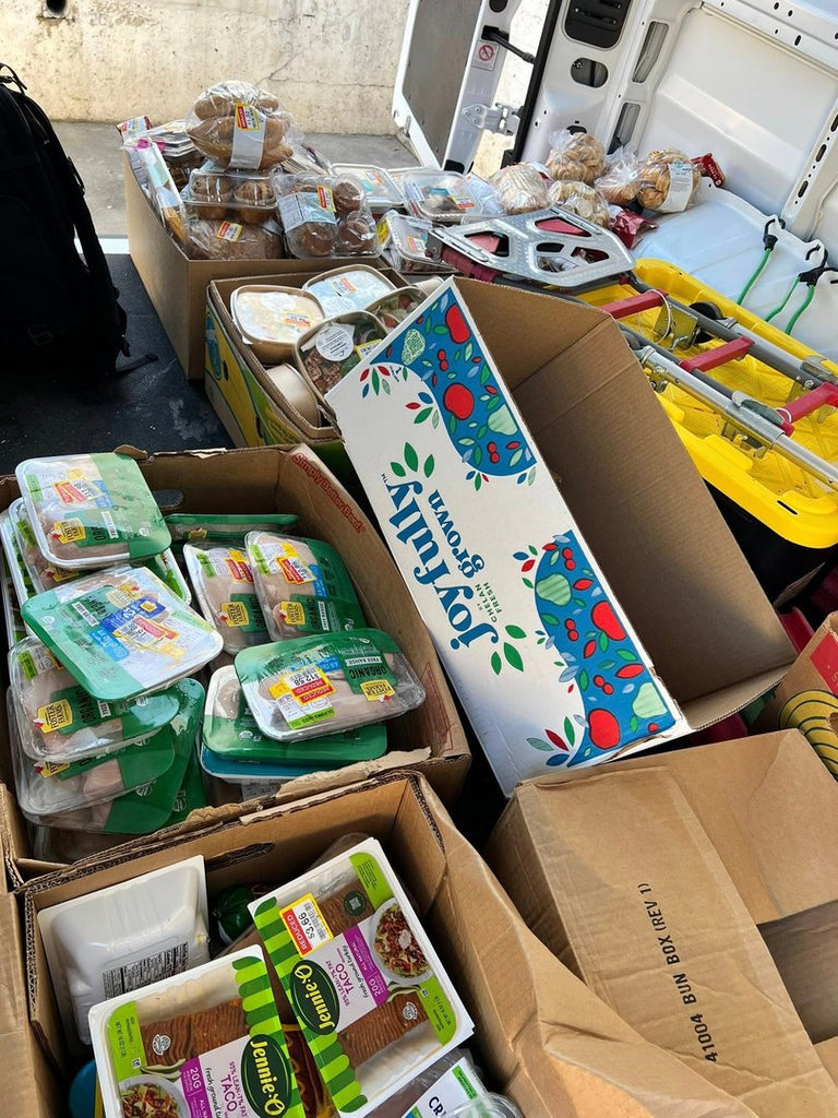 Food Distribution Activity in Los Angeles, California, USA - Dec 28, 2025