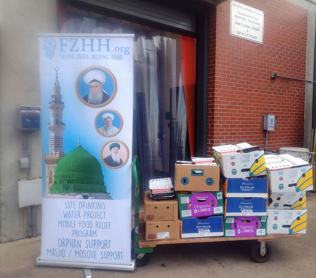 Chicago, Illinois - Honoring the Holy Day of Arba’een (40th Day of Martyrdom of Holy Family of Prophet Muhammad ﷺ in Karbala) by Distributing Prepared Meals, Fresh Vegetables & Bakery Items to Local Community's Homeless Shelters