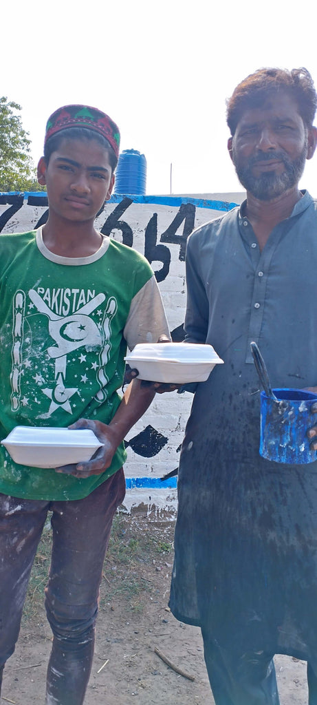 Lahore, Pakistan - Participating in Mobile Food Rescue Program by Distributing Hot Meals (Biryani) to 40+ Less Privileged People at Local Community's Holy Shrine