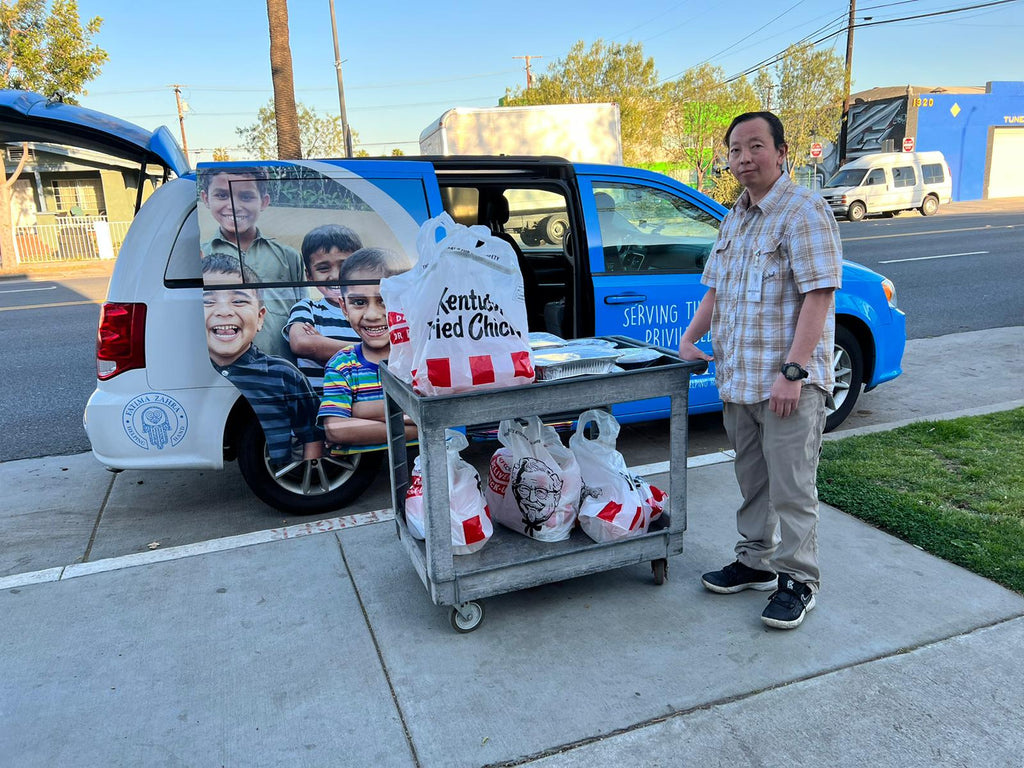 Honoring Wiladats of Imam Hussain (AS), Imam Abbas (AS) & Imam Zainul Abideen (AS) by Serving 60+ Dinners to Homeless at Community Shelter – LA