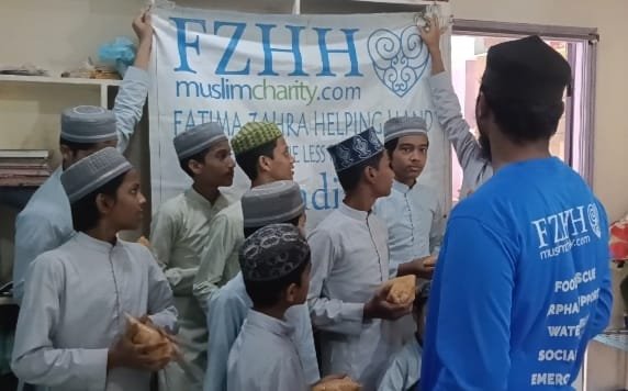 Food Distribution Activity in Hyderabad, India - Feb 08 2026
