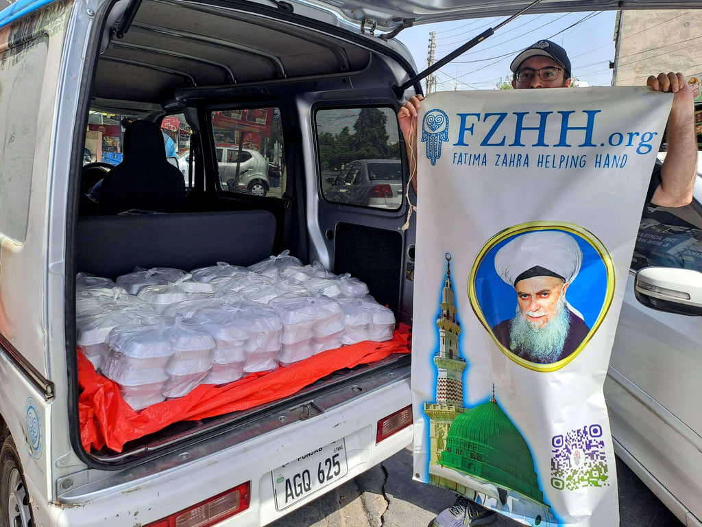 Lahore, Pakistan - Participating in Mobile Food Rescue Program by Serving Hot Meals to Local Community's Homeless & Less Privileged Families