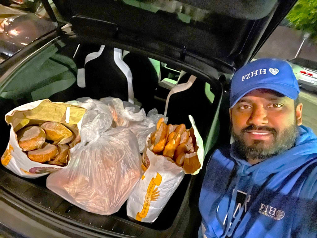 Oakland, California - Participating in Our Weekly Mobile Food Rescue Program by Rescuing & Distributing 600+ lbs. of Fresh Breads & Bakery Items to Local Community's Detox & Rehab Center