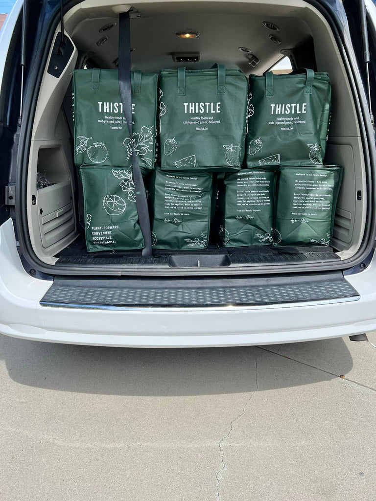 Los Angeles, California - Honoring Fourth Day of Holy Month of Muharram & Shaykh Nurjan's Teachings by Rescuing 84+ Portioned Meals from Thistle Food Prep for Community's Hunger Needs