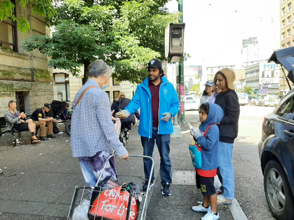 Vancouver, Canada - Honoring Shaykh Nurjan's Teachings by Distributing 500+ Sandwiches & Bakery Items to Community's Homeless Shelters, Addiction Rehab Homes & Less Privileged People