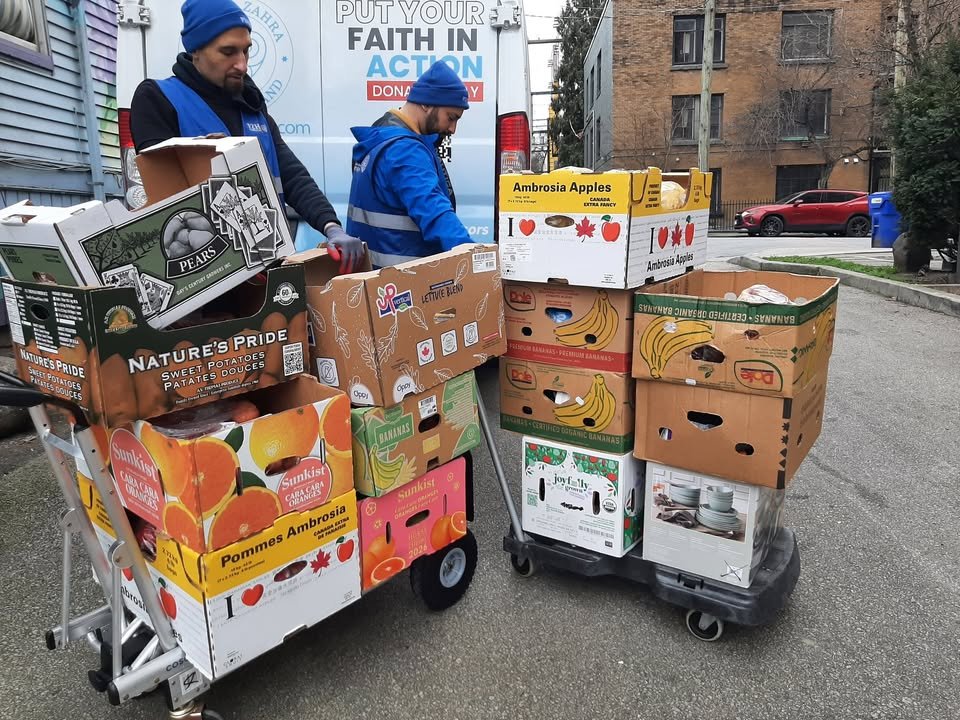 Food Distribution Activity in Vancouver, BC, Canada - Feb 23, 2026